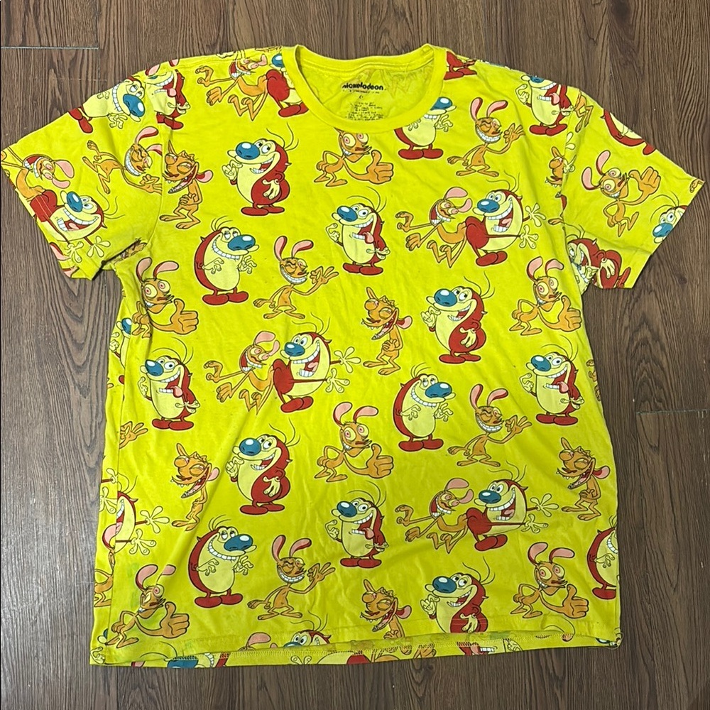 Nickelodeon Yellow Cartoon Character T-Shirt